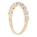 9ct Yellow Gold Cubic Zirconia Half Eternity Ring