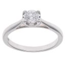 18ct White Gold 0.40ct Brilliant Cut Diamond Solitaire Ring
