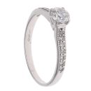 9ct White Gold 0.40ct Brilliant Cut Diamond Solitaire Ring