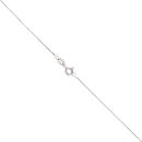 18ct White Gold 0.10ct Diamond And Green Gemstone Pendant And Chain 20"