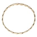 9ct Yellow Gold Plain Twist Bangle