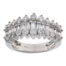 14ct White Gold 1.50ct Diamond Fancy Ring