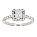 Platinum 1.20ct Diamond Cluster Ring