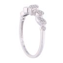 9ct White Gold Marquise and Circle Shaped Diamond Ring