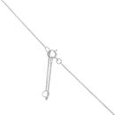 Silver Cubic Zirconia Halo Pendant, Chain and Earrings Set