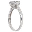 9ct White Gold 0.50ct Brilliant Cut Diamond Cluster Ring
