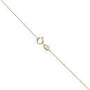 9ct Yellow Gold 1.15ct Tinted Diamond Cluster Pendant and Chain 18"