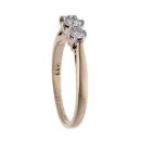 9ct Yellow Gold 0.33ct Diamond Trilogy Ring