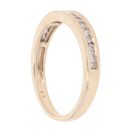 9ct Yellow Gold 0.33ct Brilliant Cut Diamond Half Eternity Ring