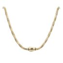 14ct Yellow Gold Monaco Spin Plain Lock Twist Chain 26"