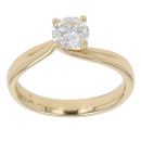 18ct Yellow Gold 0.65ct Diamond Solitaire Ring