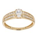 18ct Yellow Gold Cubic Zirconia Ring