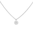 Tiffany & Co. 18ct White Gold 0.05ct Diamond Solitaire Pendant and Chain 16"