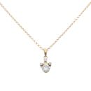 14ct Yellow Gold 1.20ct Brilliant Cut Diamond Pendant And Chain 18"