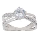 9ct White Gold Cubic Zirconia Ring
