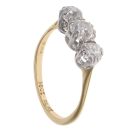 18ct Yellow Gold 1.75ct Diamond Trilogy Ring