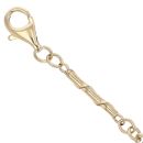 9ct Yellow Gold Bar Twist Belcher Bracelet 8"