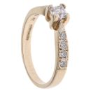 9ct Yellow Gold Cubic Zirconia Solitaire Ring