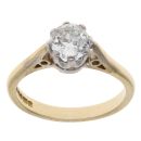 18ct Yellow Gold 0.65ct Brilliant Cut Diamond Solitaire Ring
