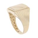14ct Yellow Gold Patterned Signet Ring