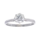Platinum 0.90ct Certificated Diamond Solitaire Ring