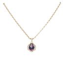 9ct Yellow Gold Mystic Topaz Pendant and Belcher Chain 20"