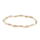 9ct Yellow Gold Twist Patterned Bangle