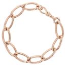 9ct Rose Gold Curb Bracelet 7.5"