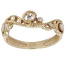 9ct Yellow and White Gold Patterned Fancy Ring