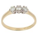 18ct Yellow Gold 0.30ct Trilogy Diamond Ring