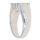 Silver Personalised Initial Polished Ring