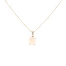 9ct Yellow Gold Opal Pendant And Chain 20"