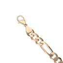 9ct Yellow Gold Figaro Bracelet 7"