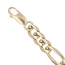 9ct Yellow Gold Figaro Bracelet 7.5"