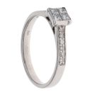 18ct White Gold 0.40ct Diamond Cluster Ring