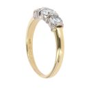 18ct Yellow Gold 1.00ct Brilliant Cut Diamond Trilogy Ring