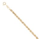 9ct Yellow Gold Rope Bracelet 7.5"