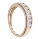 9ct Yellow Gold Cubic Zirconia Half Eternity Ring