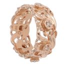 14ct Rose Gold 0.20ct Brilliant Cut Diamond Fancy Daffodil Ring