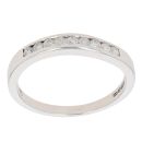 9ct White Gold 0.20ct Diamond Half Eternity Ring