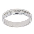 9ct White Gold 0.10ct Diamond Wedding Band 4.1mm