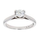 18ct White Gold 0.44ct Diamond Solitaire Ring