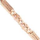 9ct Rose Gold Stars & Bars Necklace