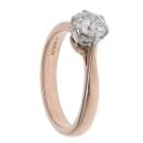 18ct Rose Gold 0.70ct Diamond Solitaire Ring