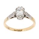18ct Yellow Gold 0.60ct Brilliant Cut Diamond Solitaire Ring