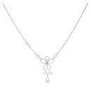 18ct White Gold 1.00ct Diamond Drop Pendant 16"