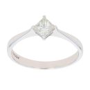 18ct White Gold 0.40ct Princess Cut Diamond Solitaire Ring