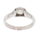14ct White Gold 0.70ct Diamond Solitaire Ring