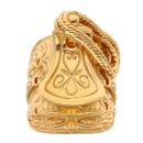 Silver Gold Plated Saddle Ring