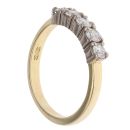 18ct Yellow Gold 0.50ct Brilliant Cut Five Stone Diamond Ring